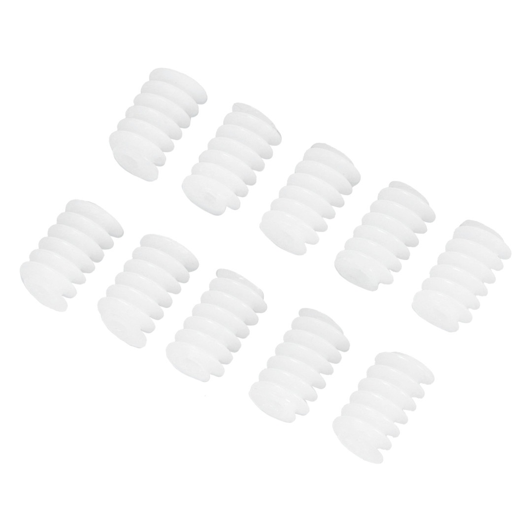 Przekładnia ślimakowa, plastikowa, 6x10mm - biała - 10szt.